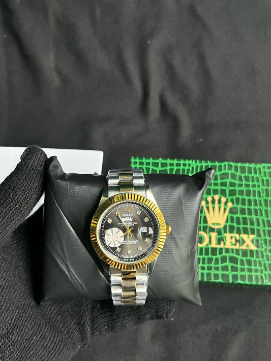 Rolex Day And Date Black Dial