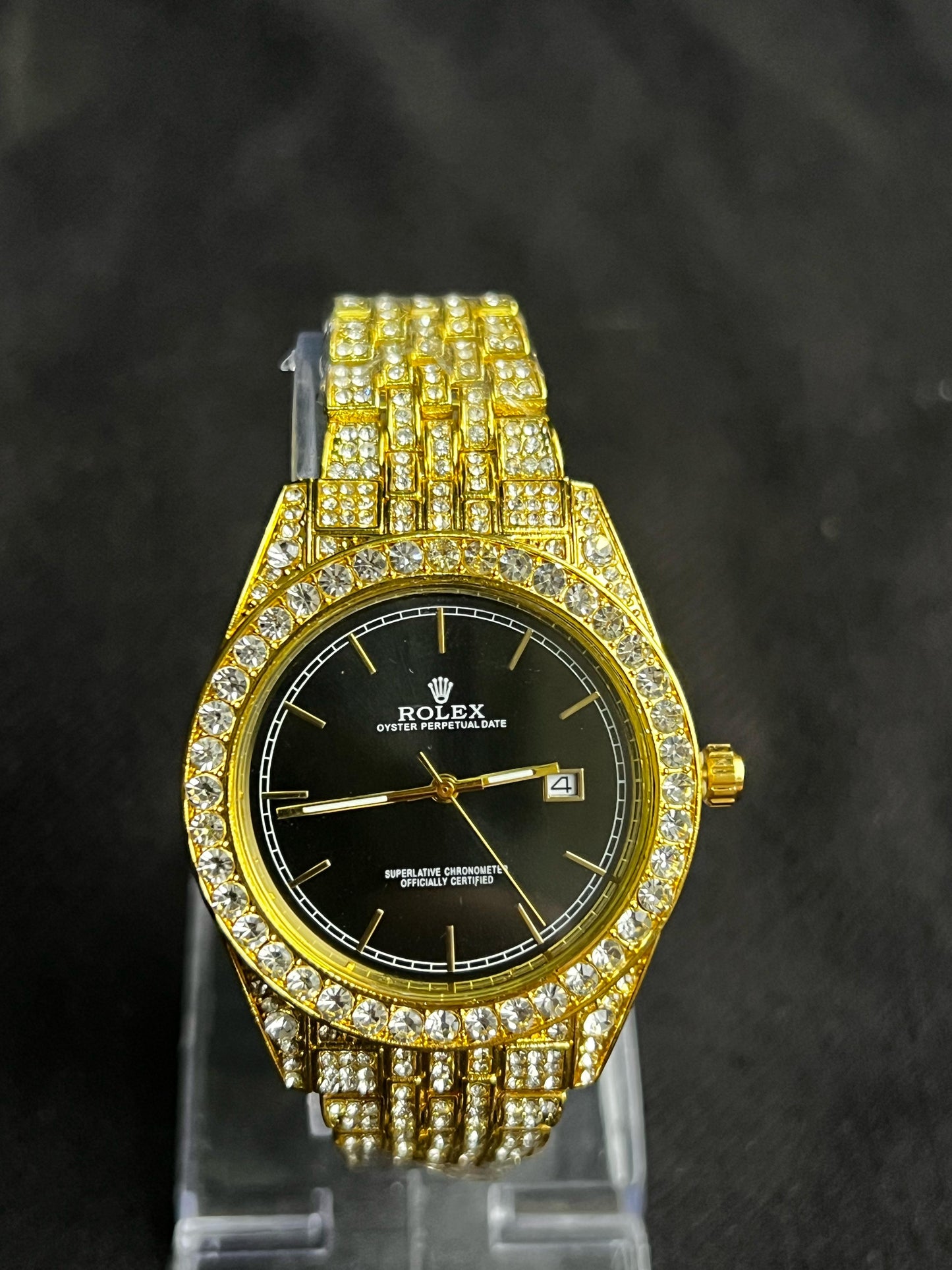 Rolex Yellow Black Dial