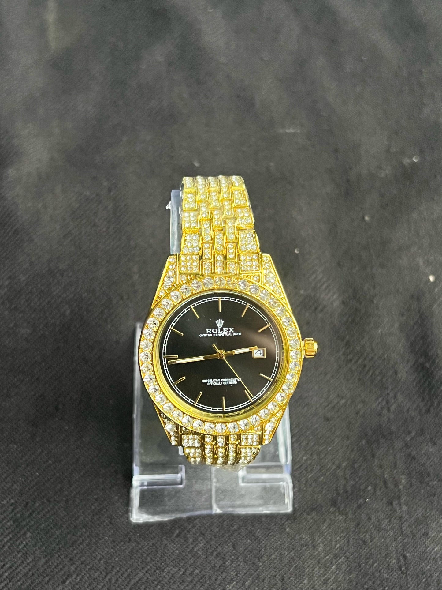 Rolex Yellow Black Dial