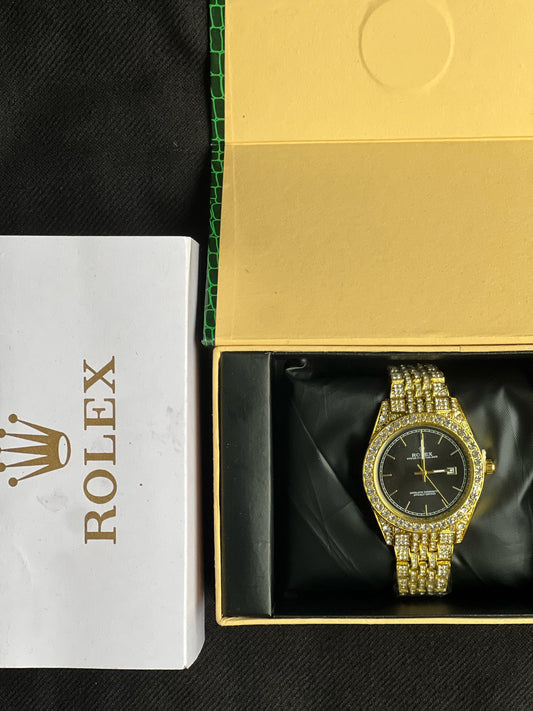 Rolex Yellow Black Dial