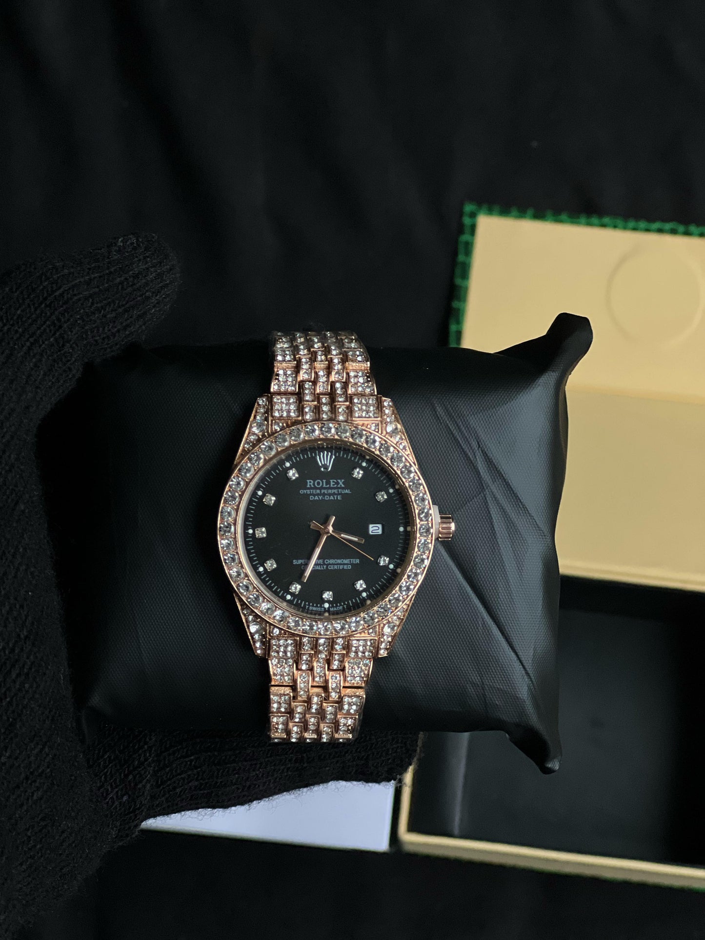 Rolex Golden Black Dial